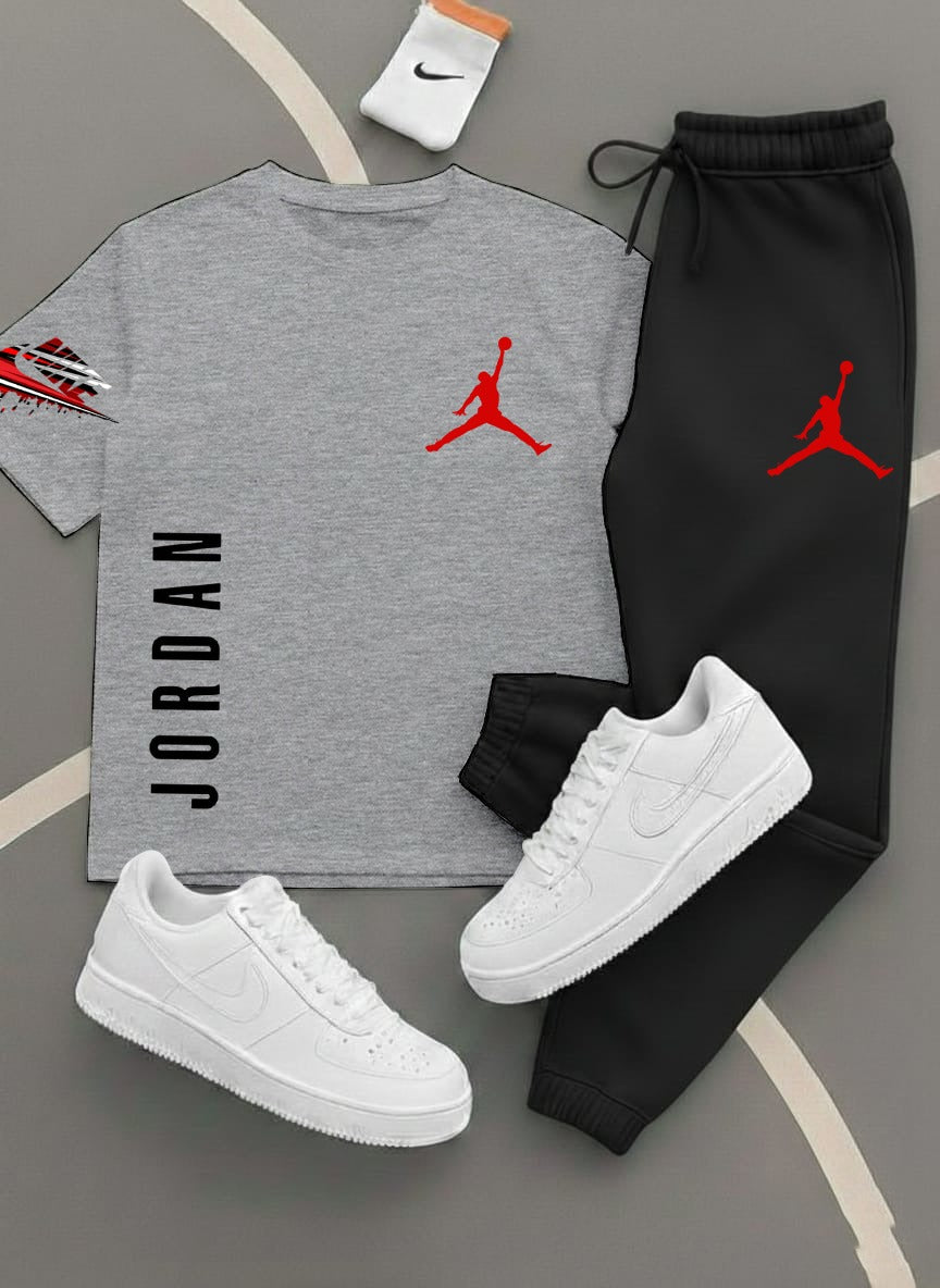 Jordan,Printed Track Suits for Men & Boys, T-Shirts + Trousers (Set) 11 colors