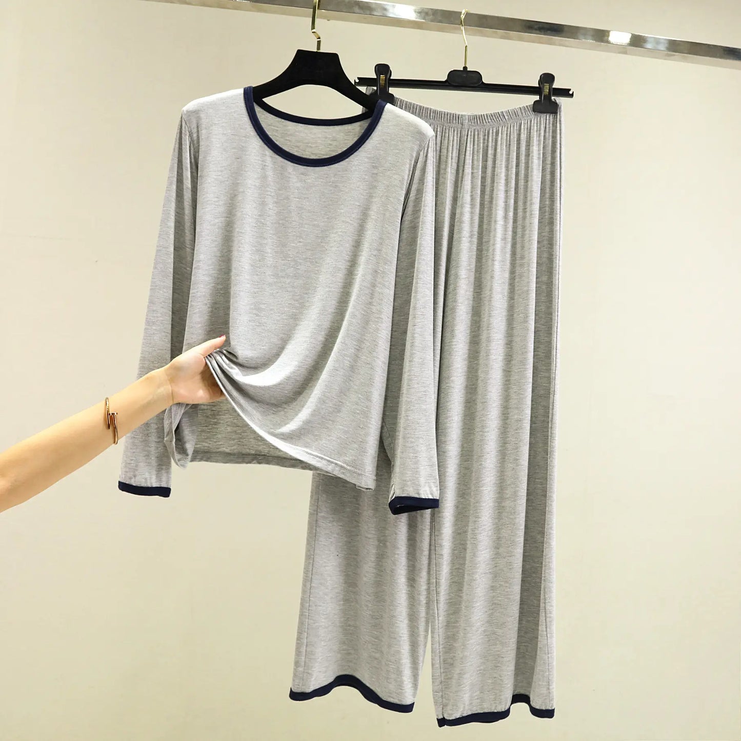 Women's & girls  pajama set long sleeve loose