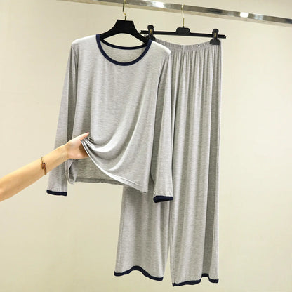 Women's & girls  pajama set long sleeve loose