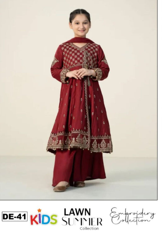 Lawn Eid collection 3pc Kids
