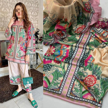 Lulusar, Tie & die digital printed 16 colour and design
