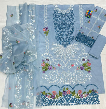 Parishay 6138 Premium lawn embroidered patch