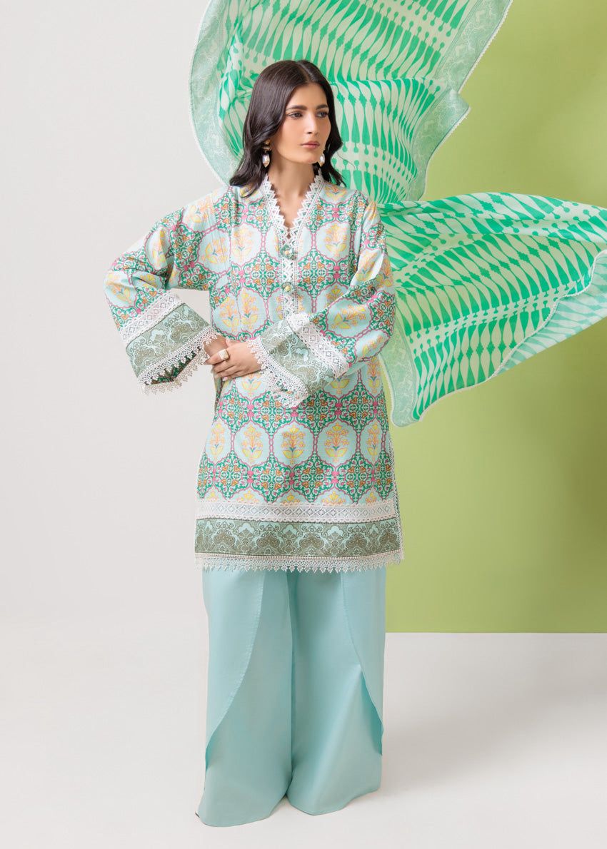BONANZA SATRANGI*PREMIUM LAWN, PRINTED 90/70 Lawn Front,Back & Sleeves