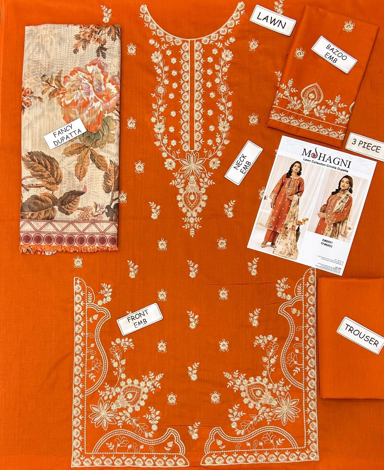 Moghani, 03PCS Partywear
