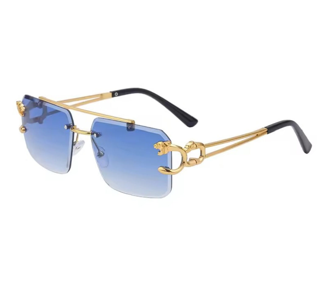 Sunglasses double bridge gradient occean film shades UV 400