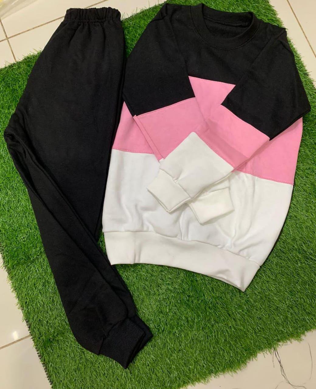 Kids fleece plain track suit