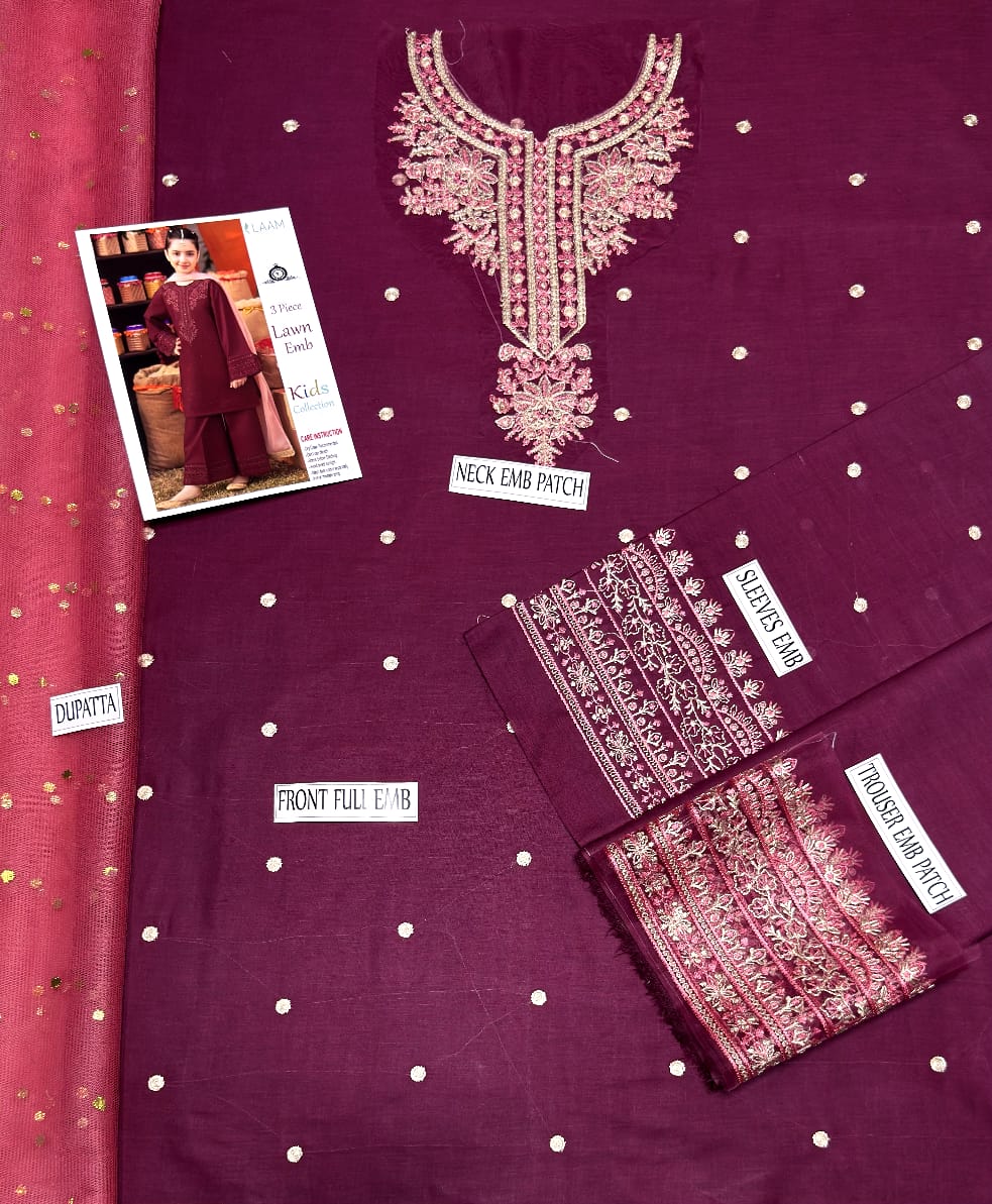 Maria B Summer collection 3pc Lawn fine quality