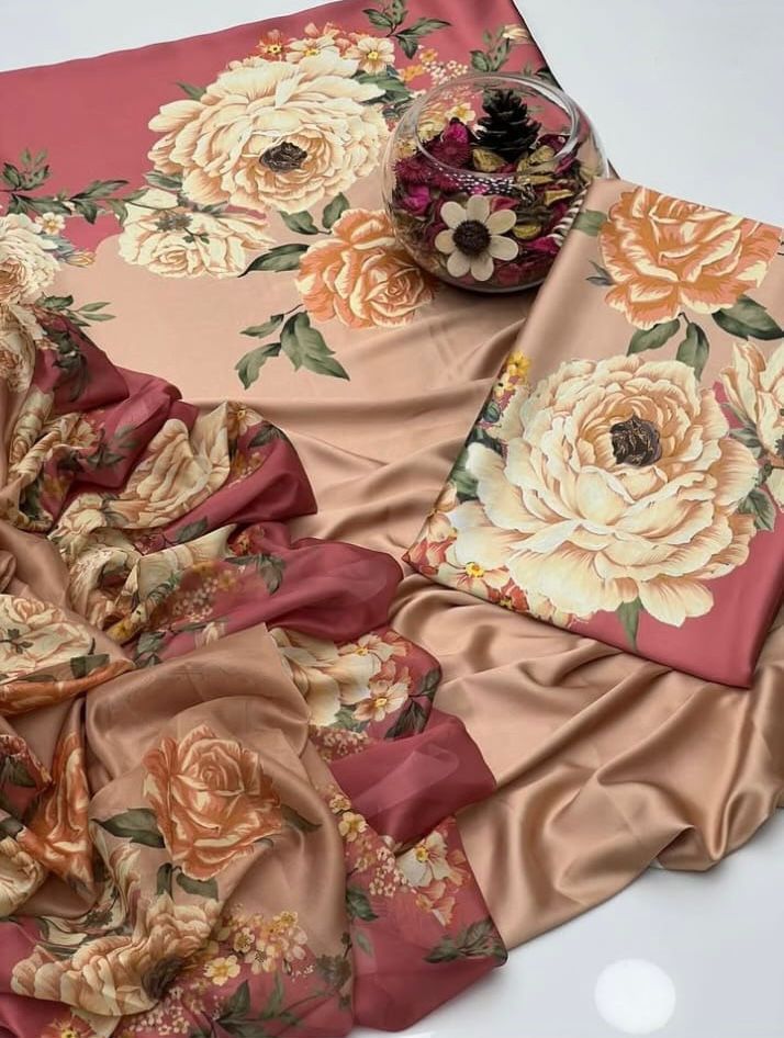 Shamooz Silk,digital printed Dupatta