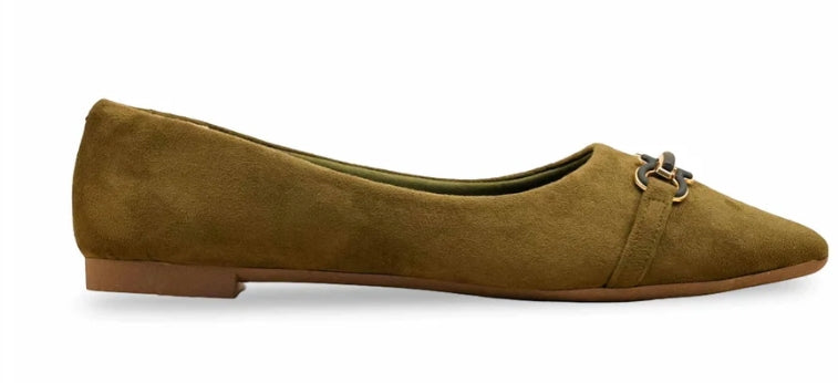 Olive women pumps WN 1354