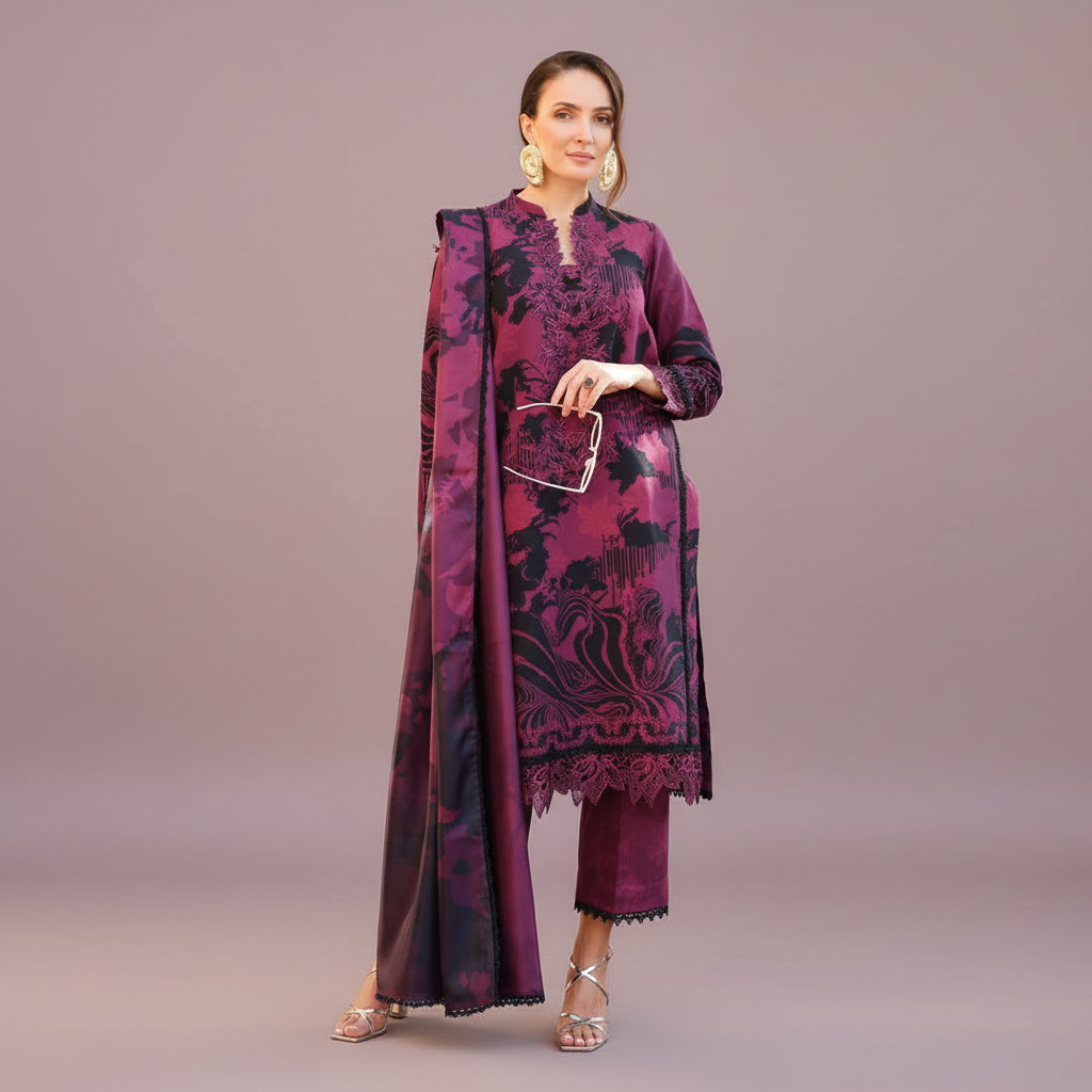 Rang Rasiya, 03PCS unstitched dress, lawn 90/88*