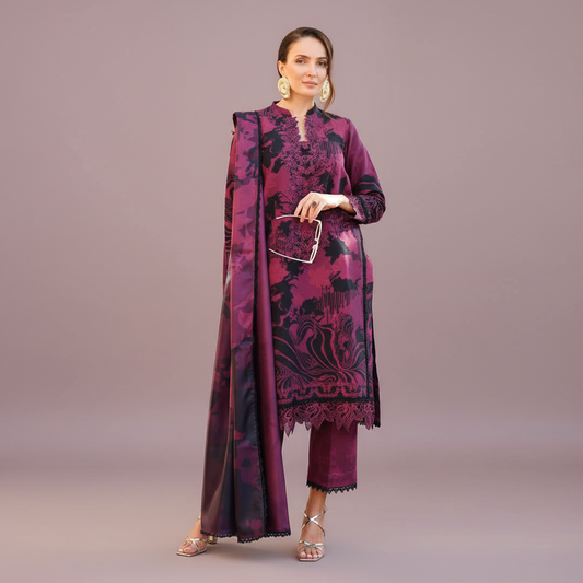 Rang Rasiya, 03PCS unstitched dress, lawn 90/88*