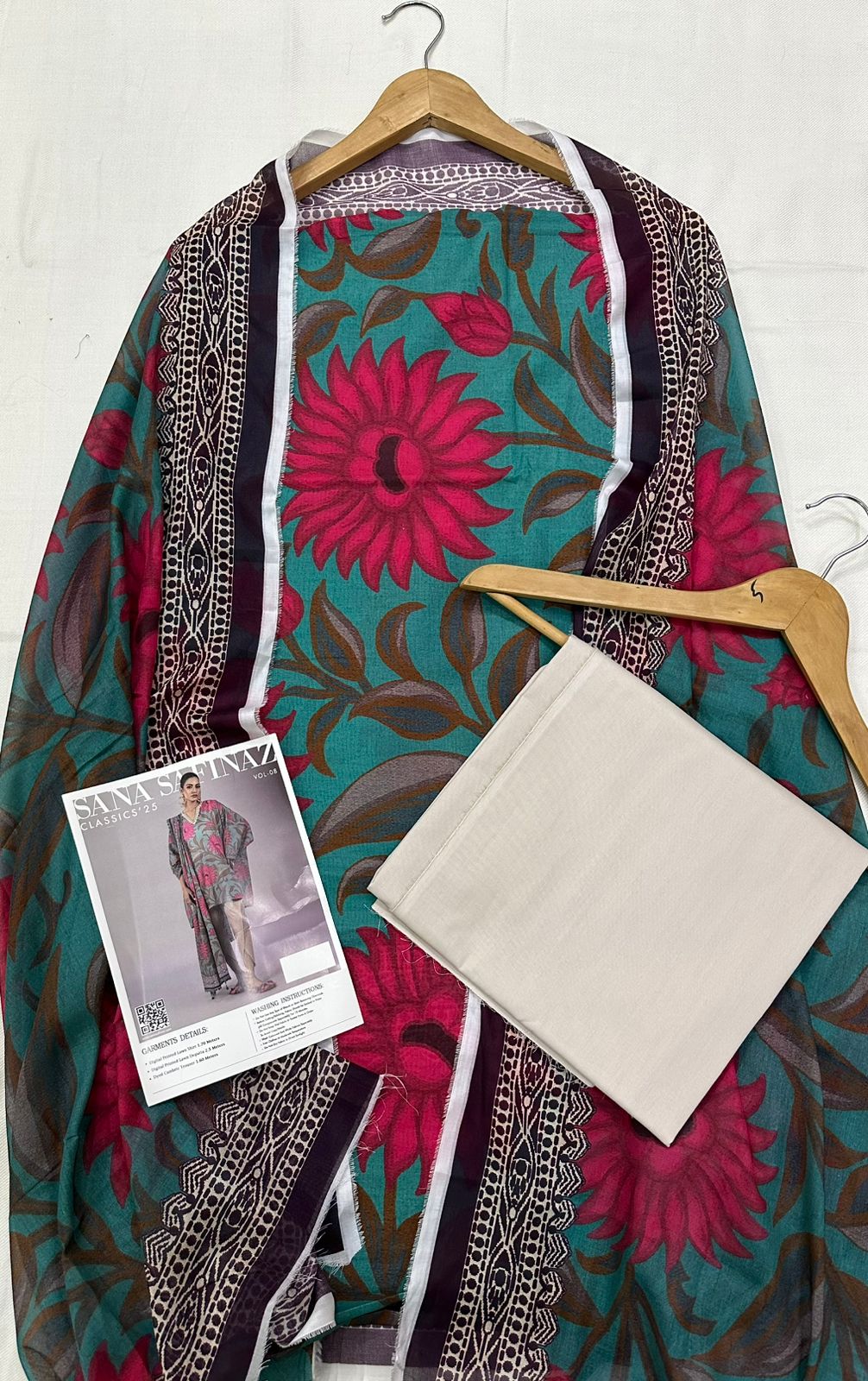 Sana Safinaz, Digital Printed Lawn Shirt 8 colours