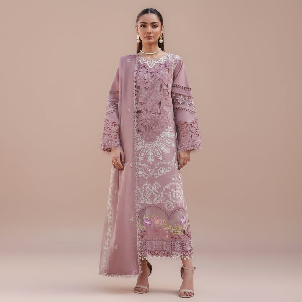 Parishay 6138 Premium lawn embroidered patch