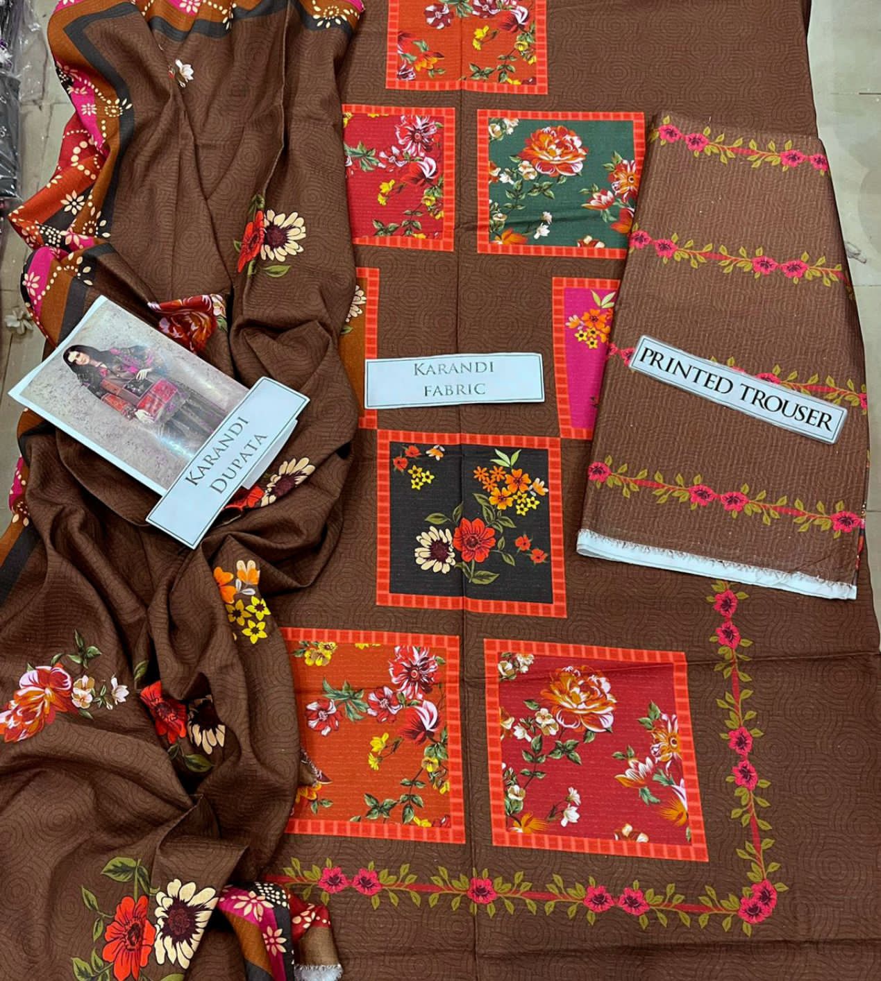 Special Fine Quality Digital Karandi* 3pc clearance sale