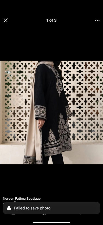 Women's embroidered unstitched dress Batik