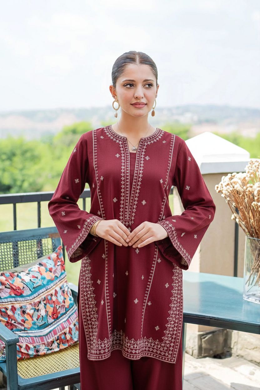 URGE,PURE 2PC EMBROIDERED, AIRJET 90/70 LAWN