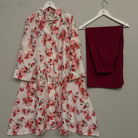 Women's Long Shirt 2pc Suit
