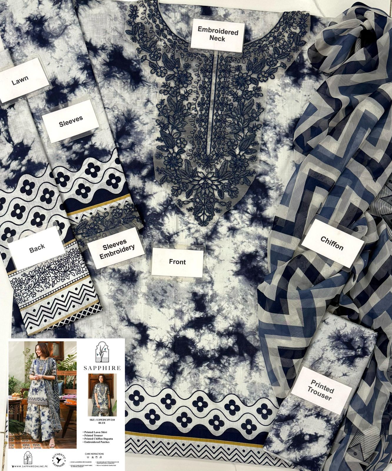 SAPPHIRE, new arrival Lawn & Chiffon
