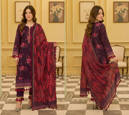 EMIRAH digital printed  lawn 9 colors vibrant color