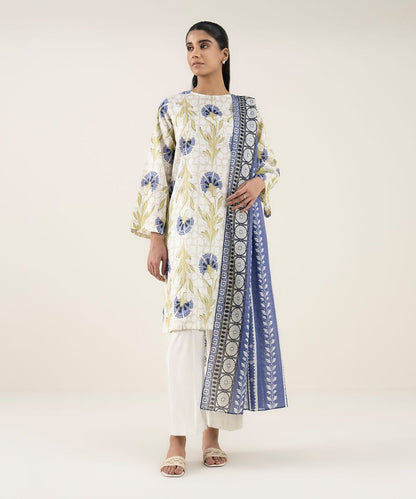 BONANZA SATRANGI*PREMIUM LAWN, PRINTED 90/70 Lawn Front,Back & Sleeves