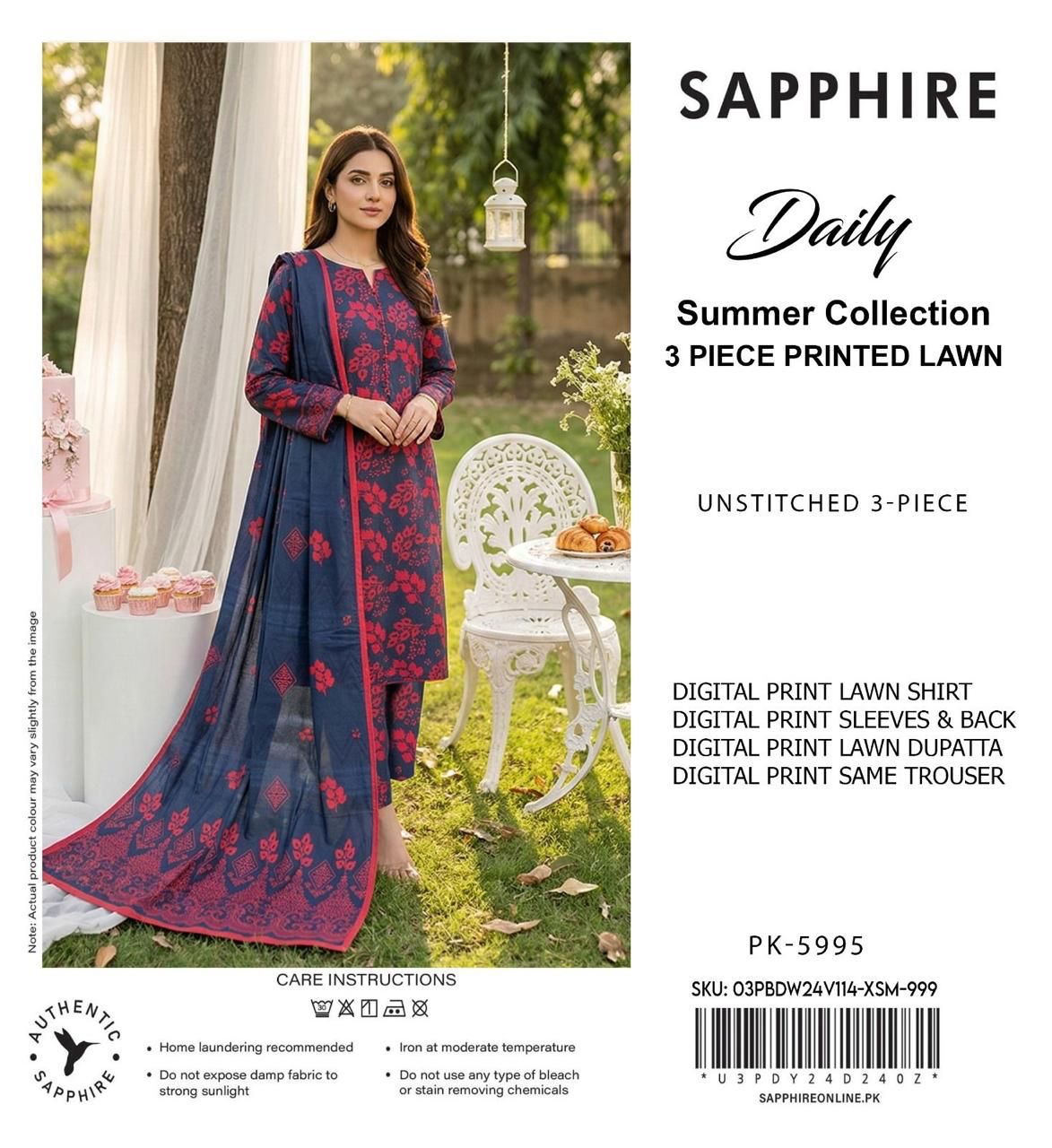 Sapphire,  Premium LAWN, 2026