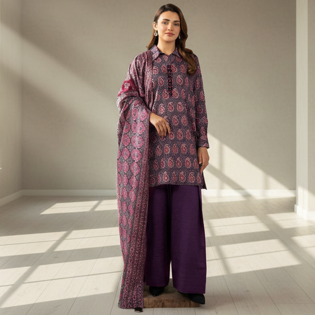 NISHA, by Nishat, Premium Printed Lawn Tana Dora Shirt