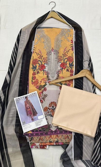 Sana Safinaz, Digital Printed Lawn Shirt 8 colours