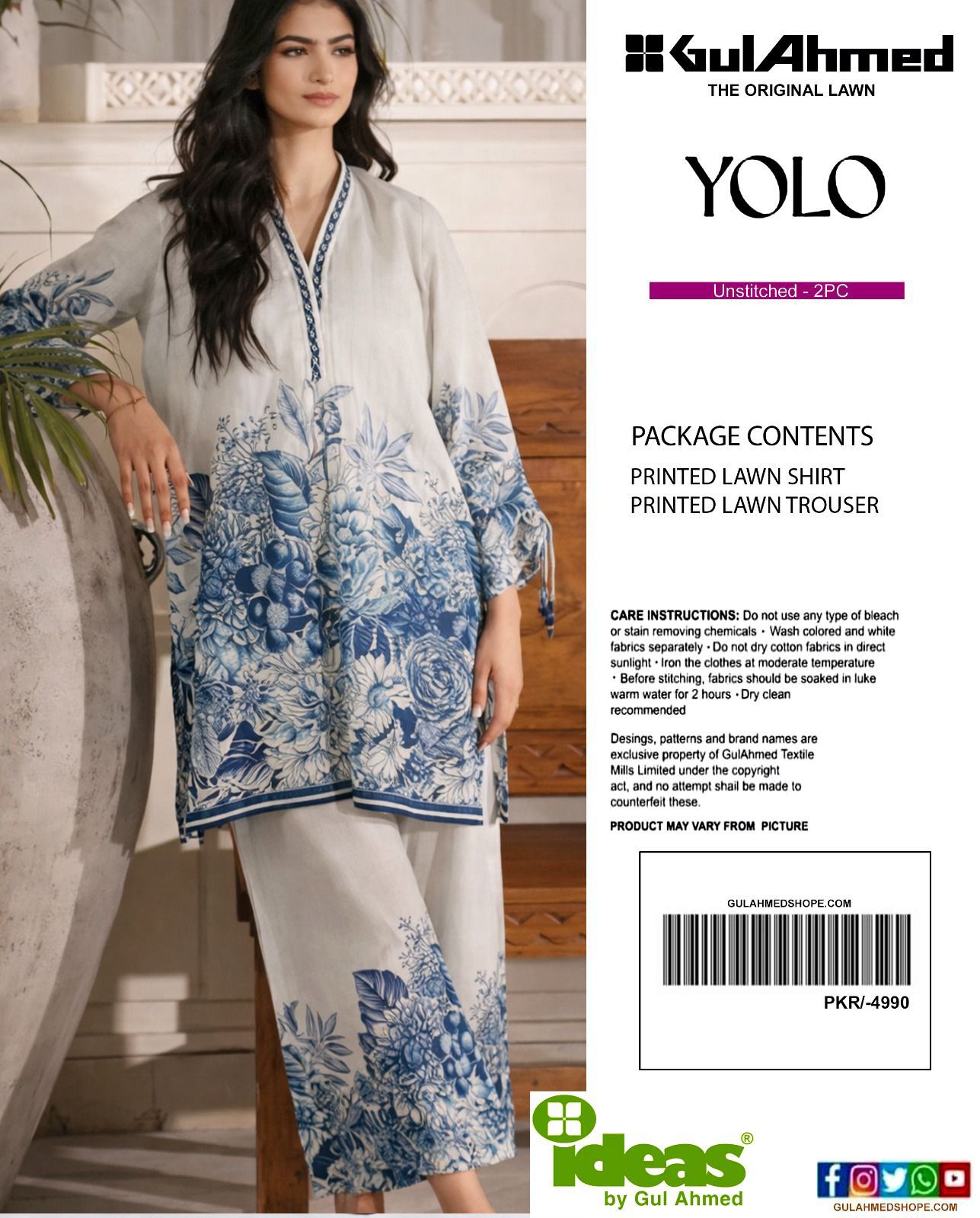 GUL-AHMAD YOLO TWO PC CO-ORD SETS