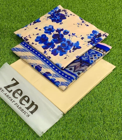 Zeen LAWN 3PC ⁠PRINTED LAWN* SHIRT & DUPATA, 50 colours and designs
