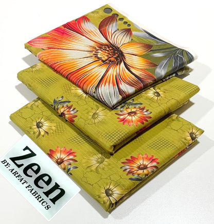 Zeen LAWN 3PC ⁠PRINTED LAWN* SHIRT & DUPATA, 50 colours and designs