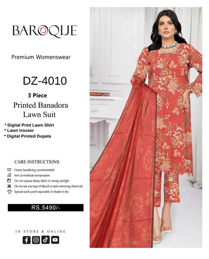 Fabric Lawn Banadora, Printed Lawn Banadora Shirt