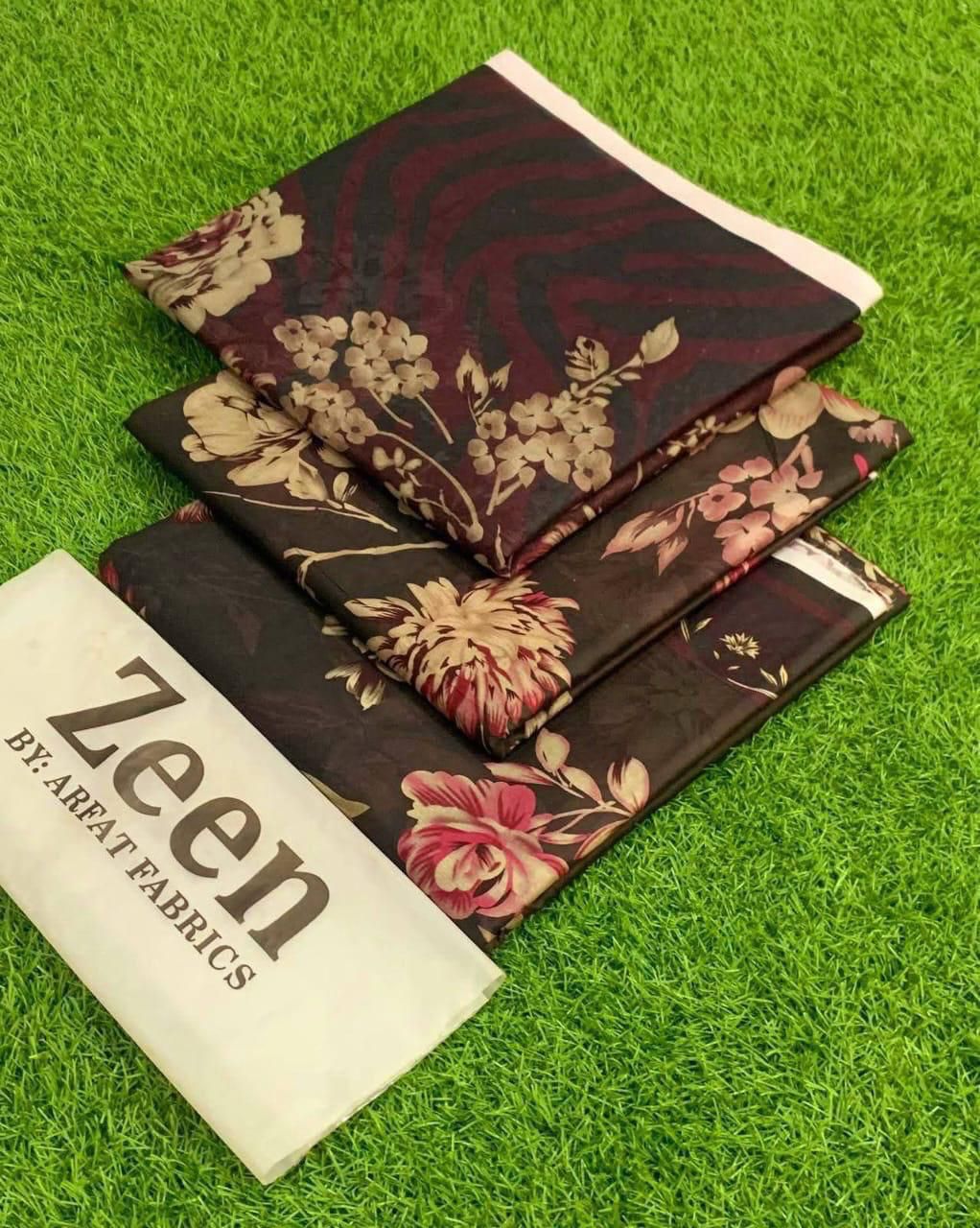 Zeen LAWN 3PC ⁠PRINTED LAWN* SHIRT & DUPATA, 50 colours and designs