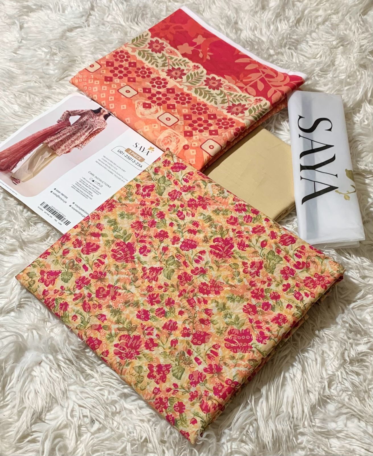 SAYA,LAWN 3PC COLLECTION, 2026