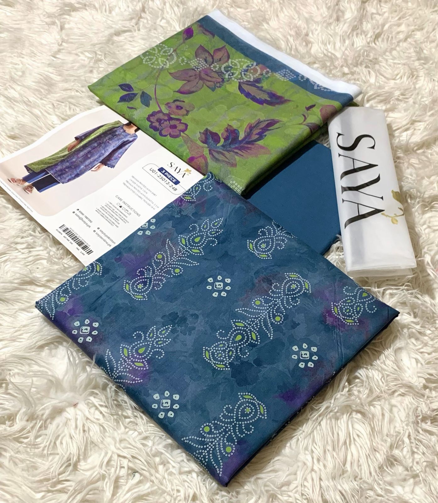 SAYA,LAWN 3PC COLLECTION, 2026