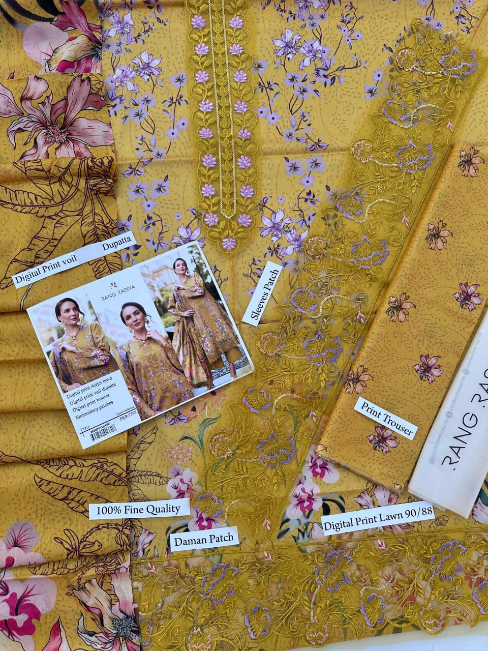 RANG RASIA LUXURY DIGITAL PRINT AIRJET LAWN 90/70
