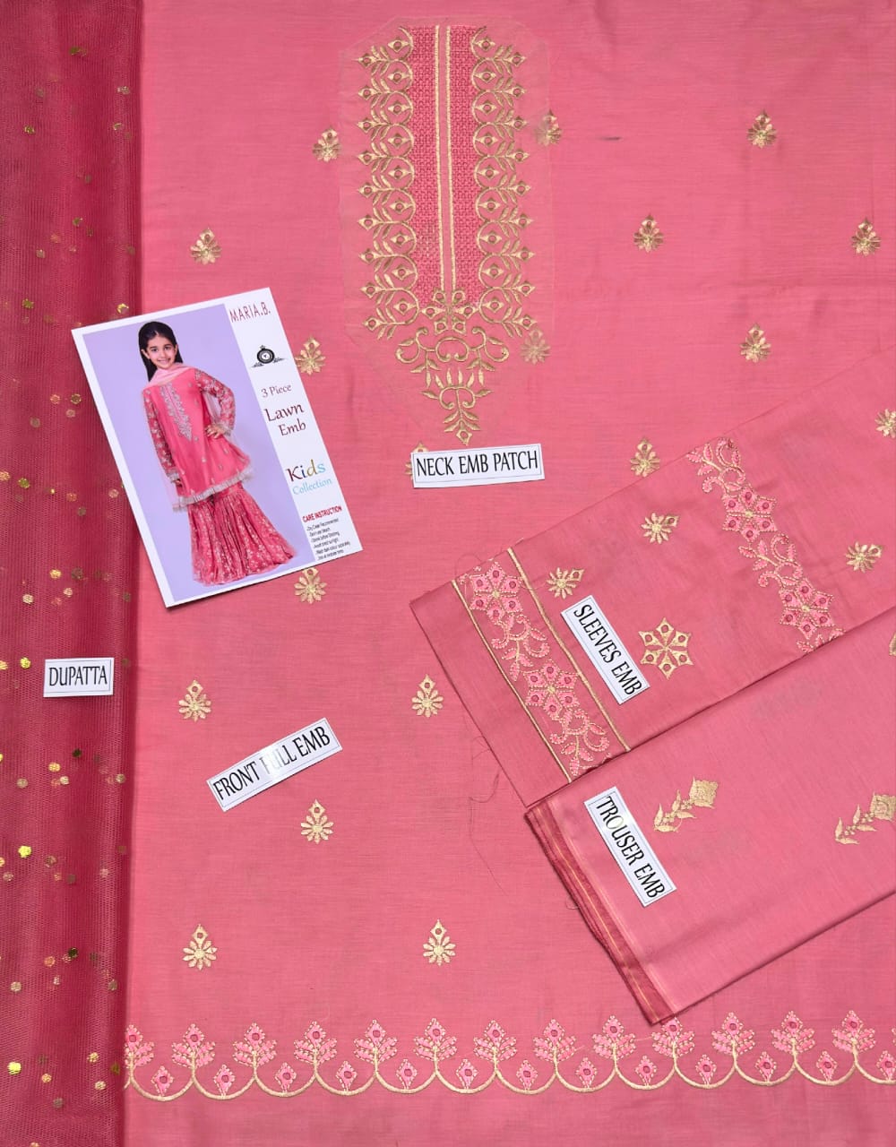 Maria B Summer collection 3pc Lawn fine quality