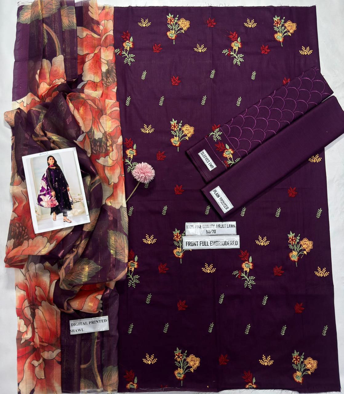 Limelight embroidered lawn