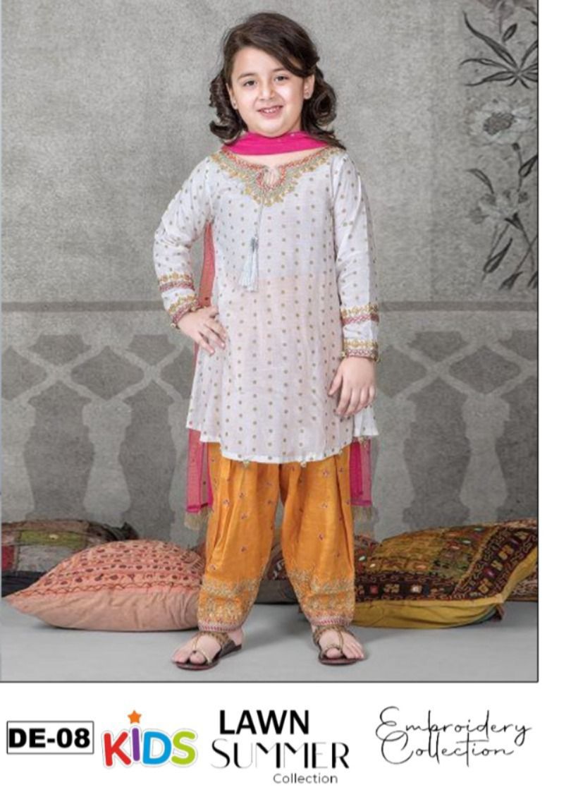 Lawn Eid collection 3pc Kids