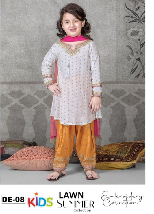 Lawn Eid collection 3pc Kids