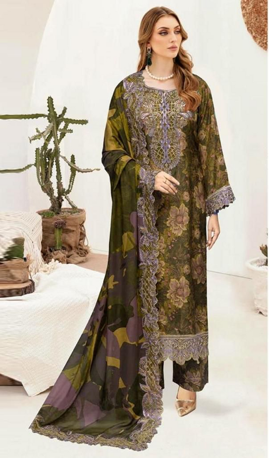 Tawakal printed lawn 90/70*
*03PCS unstitched dress*