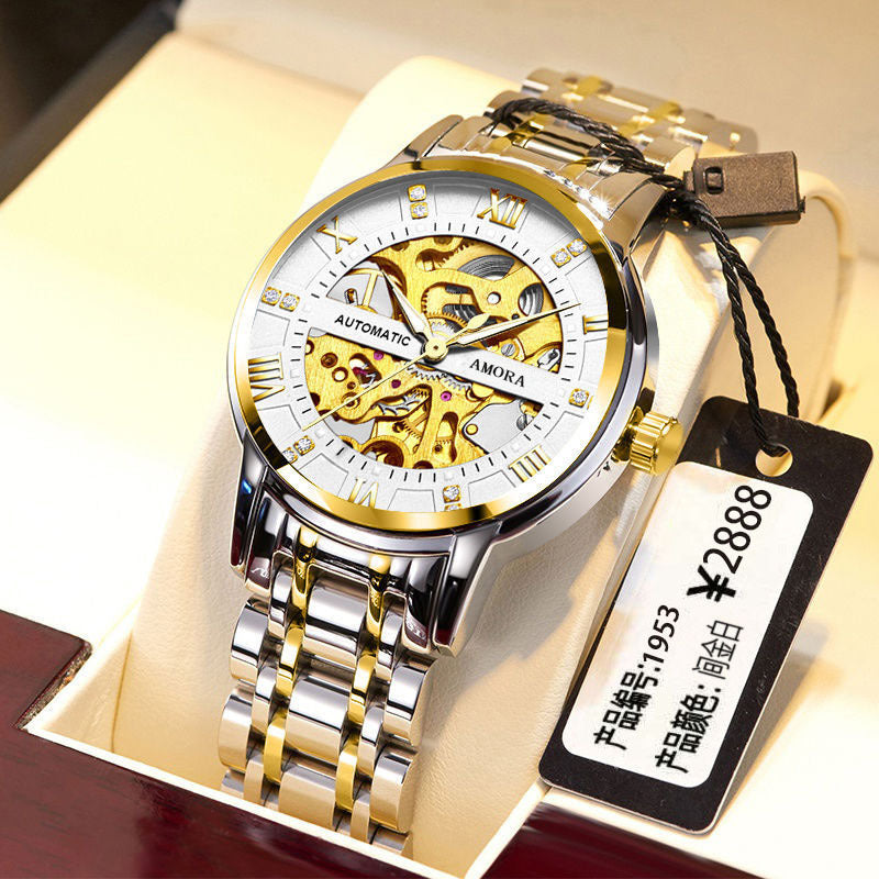 New automatic mechanical watch business waterproof whole sale elevate look for men