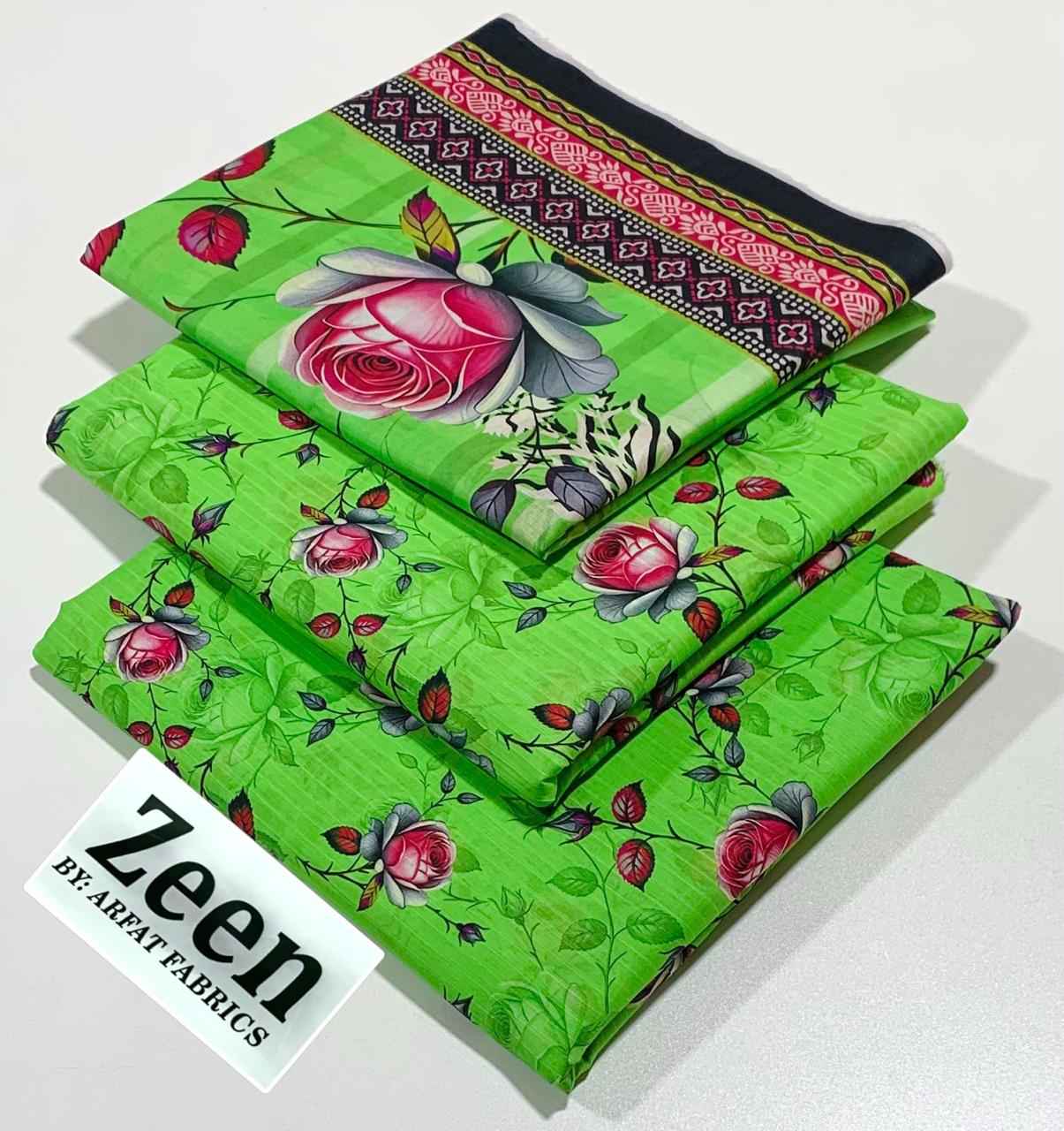 Zeen LAWN 3PC ⁠PRINTED LAWN* SHIRT & DUPATA, 50 colours and designs