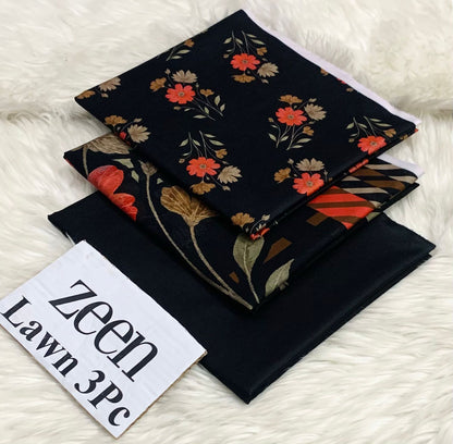 Zeen LAWN 3PC ⁠PRINTED LAWN* SHIRT & DUPATA, 50 colours and designs