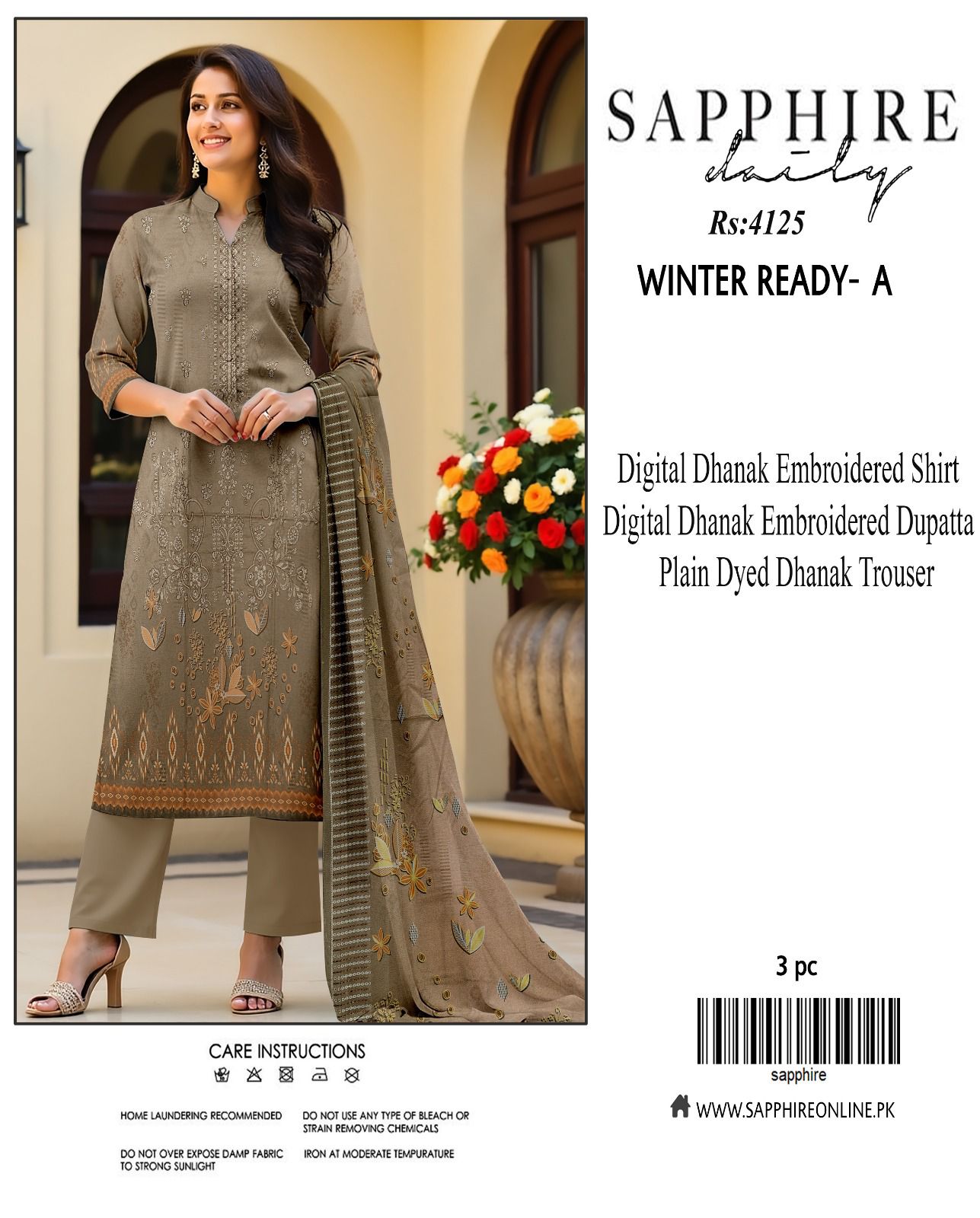 Sapphire dhanak for winter 9 colors