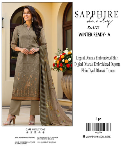 Sapphire dhanak for winter 9 colors