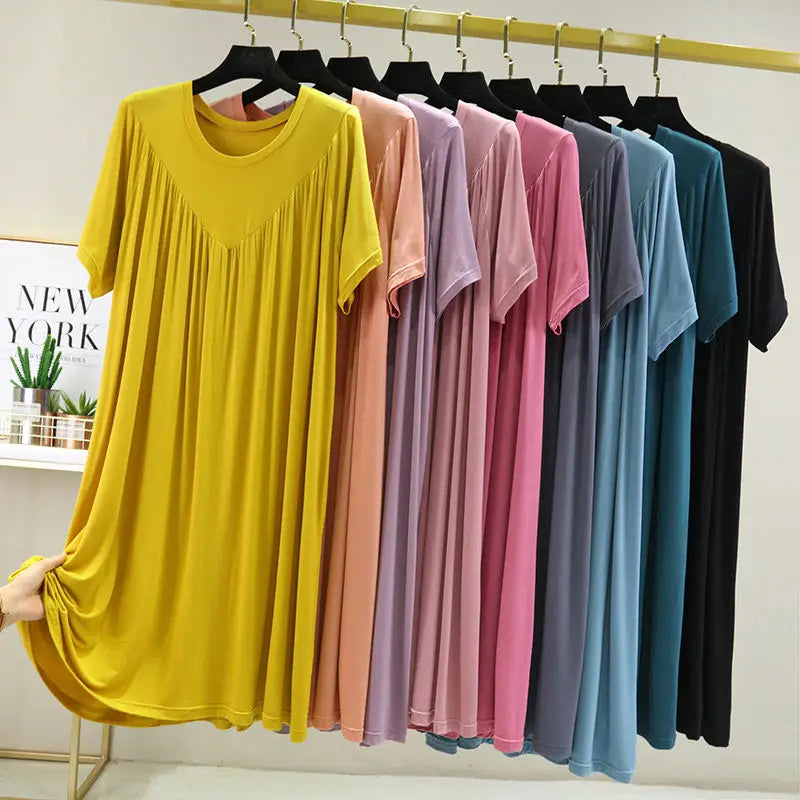 Women's & girls long sleeves round neck dress 7 colors