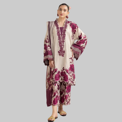 Shamooz Silk,digital printed Dupatta
