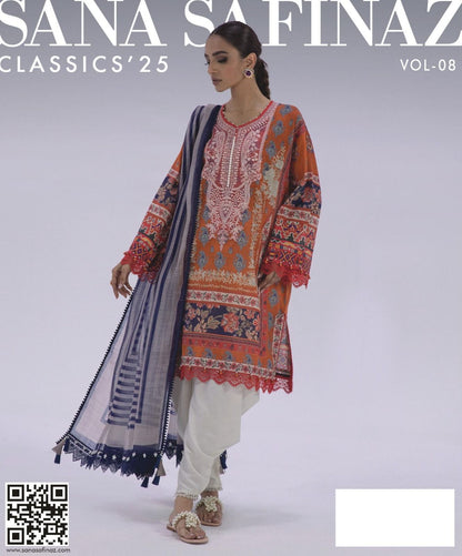 Sana Safinaz, Digital Printed Lawn Shirt 8 colours