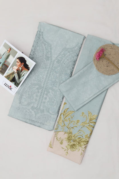 Maria B.Front Digital Printed Full Heavy Multi-Head & Thread Embroidered
