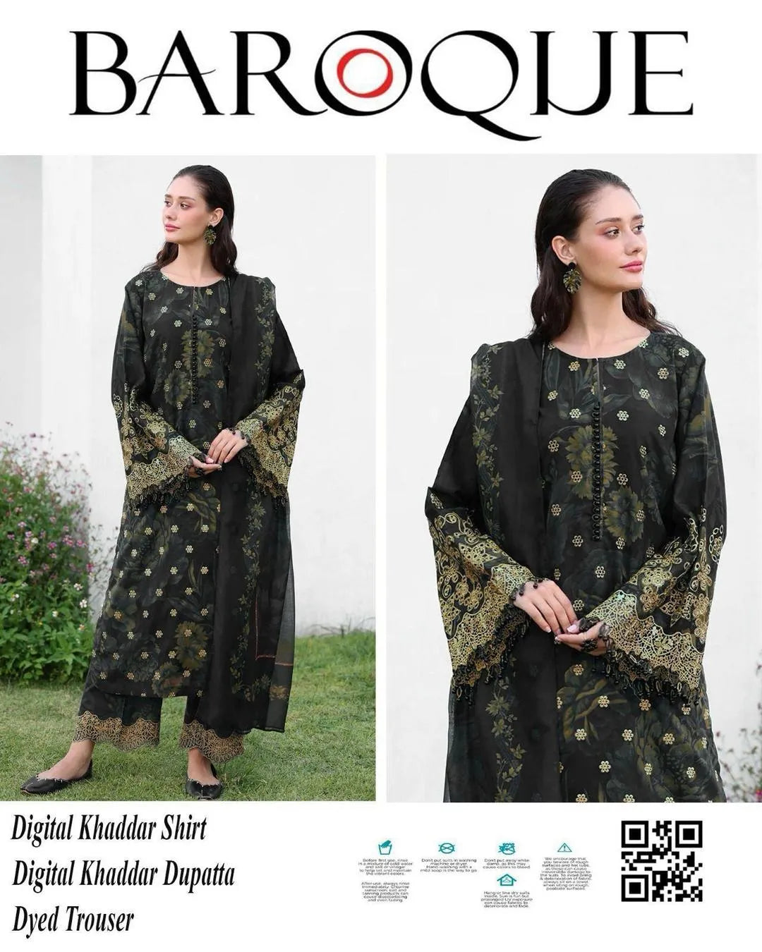 Women's unstitched Khaddar digital print 3PCS
